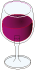 glass wine red